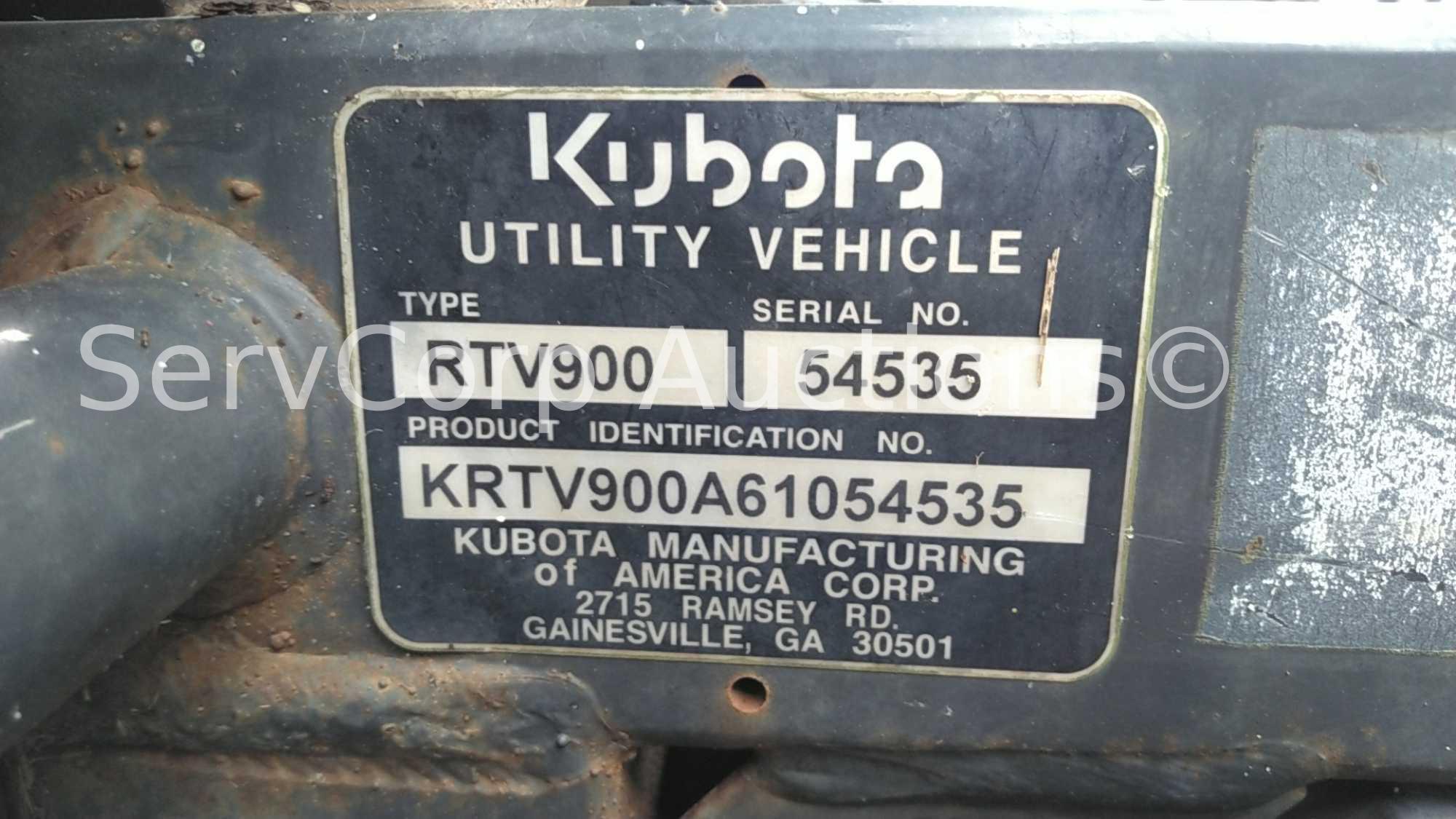 Kubota 4X4 RTV 900