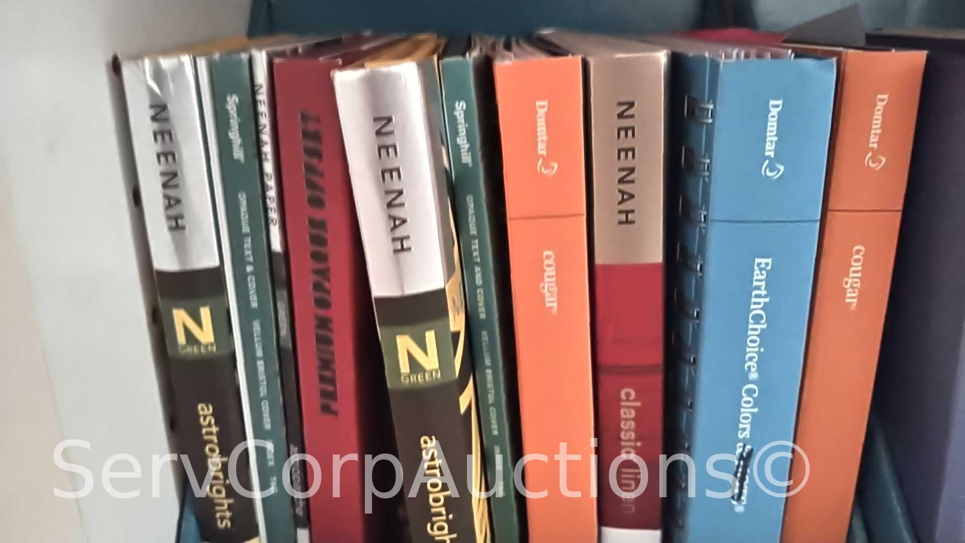 Lot of Various Type Labels, Paper Sample Books, Holders, Envelope Sample, Guide Books