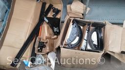 Lot on Shelf of Reese Towpower Adjustable Tow Bar, Dexter Hydraulic Trailer Brakes