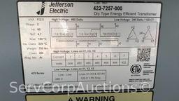 Lot of Dry Type Distribution 3-Phase Type DT-3 Transformer, Jefferson Electric Dry Type 3-Phase