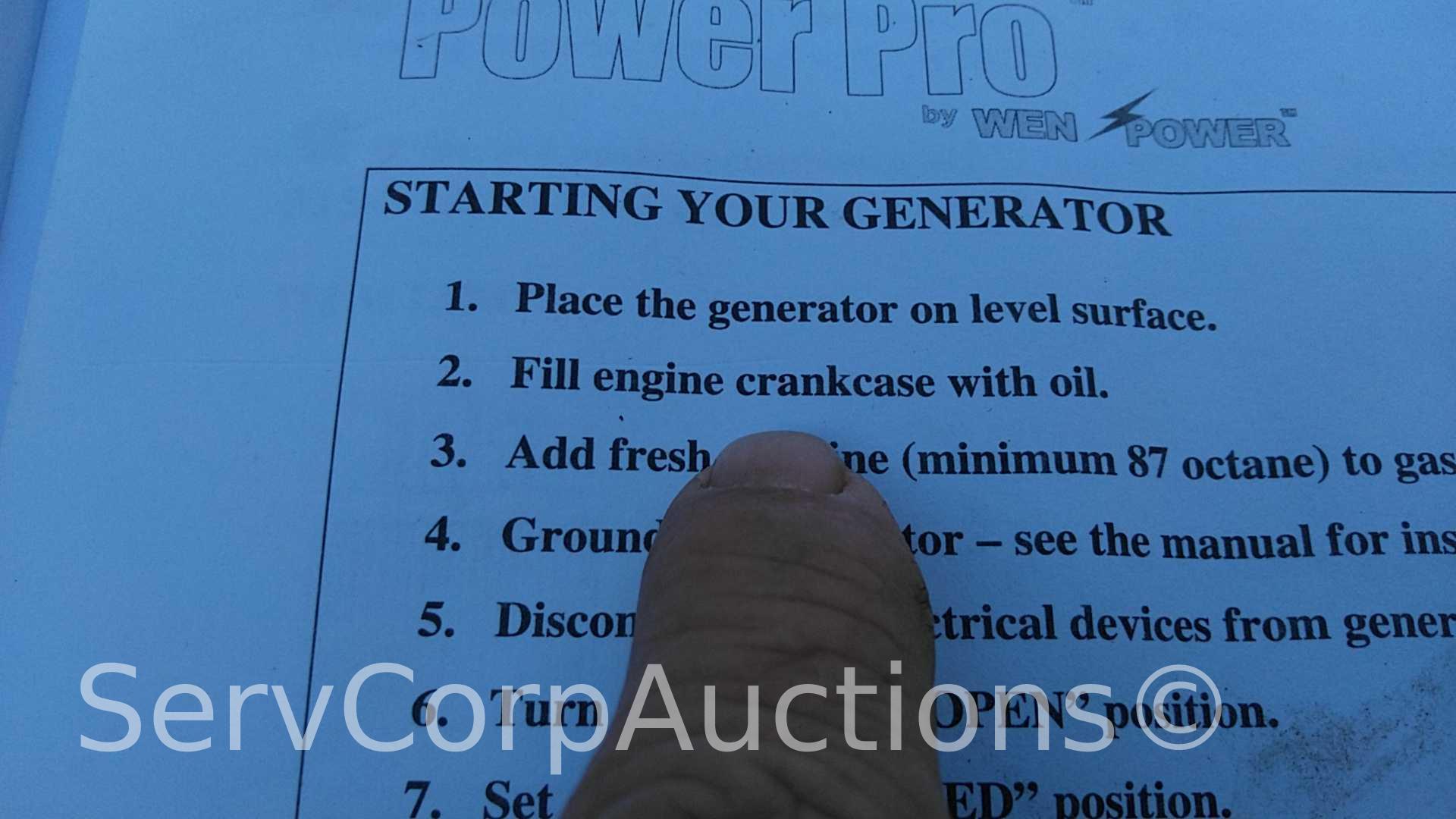 Lot of 3 Power Pro Powered by Wen Power 3500-Watt 6.5 Generator All Have Rust in Tanks (Seller: City