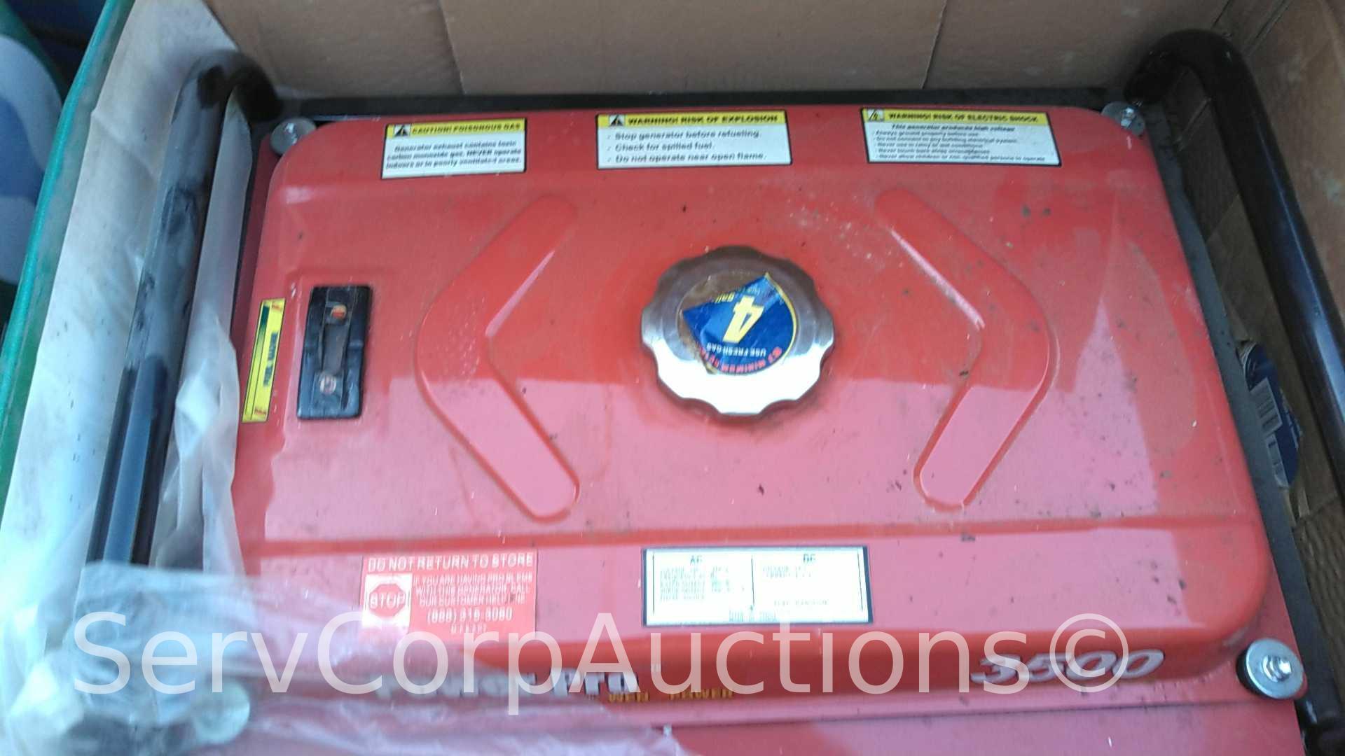 Lot of 3 Power Pro Powered by Wen Power 3500-Watt 6.5 Generator All Have Rust in Tanks (Seller: City