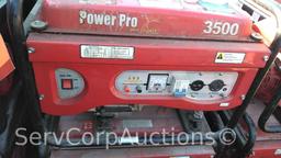 Lot of 2 Power Pro Powered by Wen Power 3500-Watt 6.5-HP Generators (Seller: City of Mandeville)