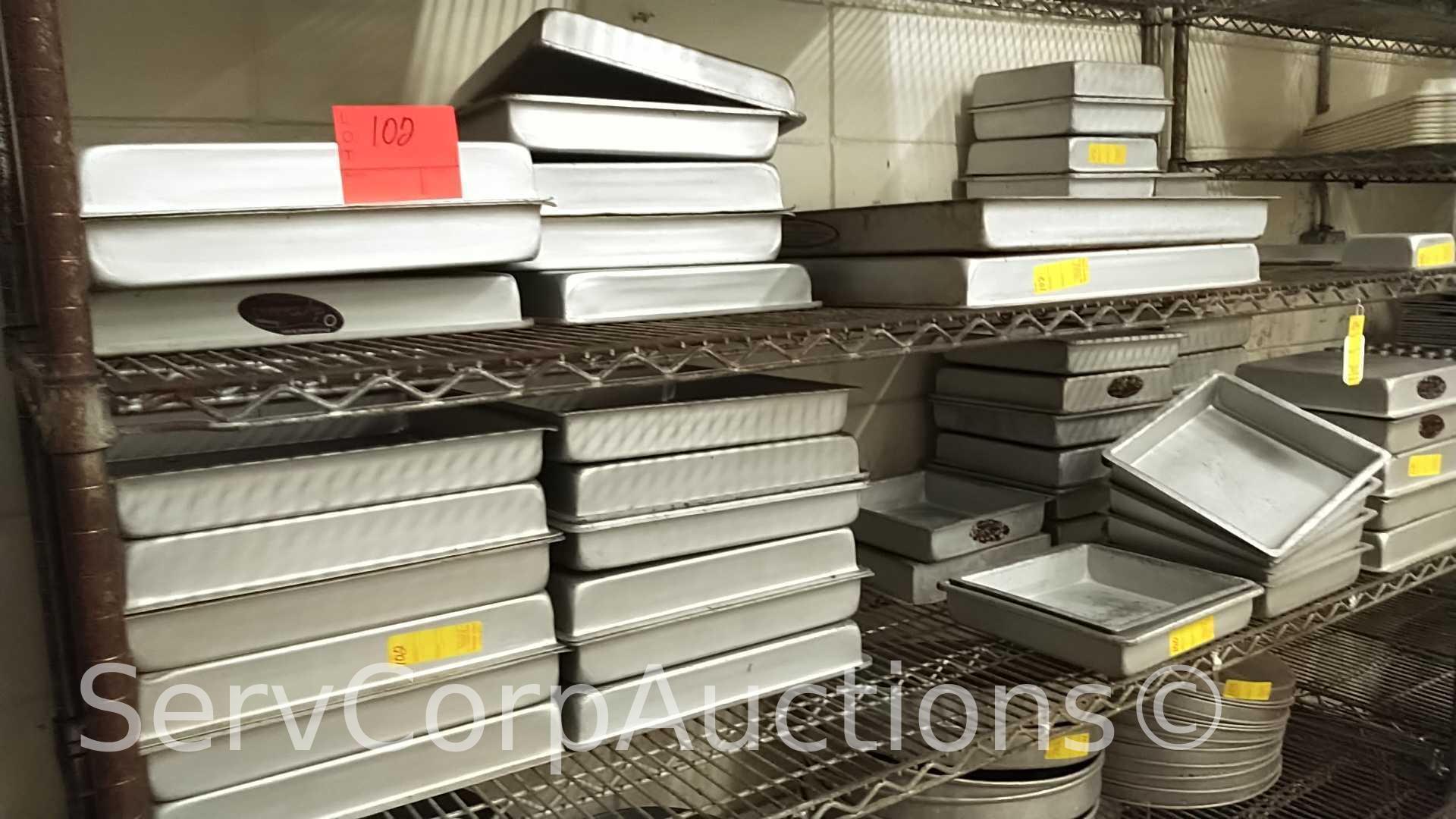 Lot of Various Size Square Cake Pans