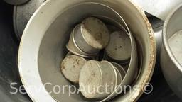 Lot in 3 Cans of Various Cake/Pie Pans