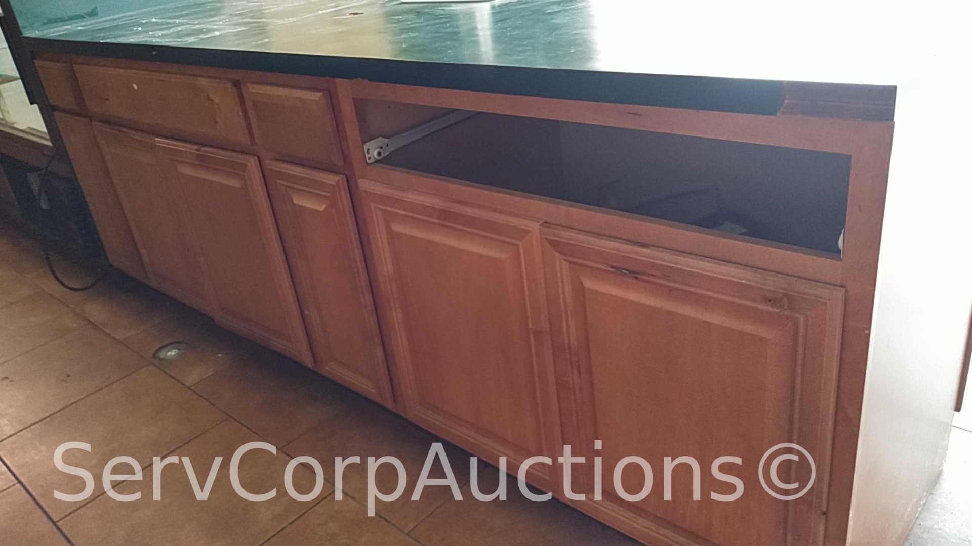 Green Top 96" x 32" Counter Cabinet