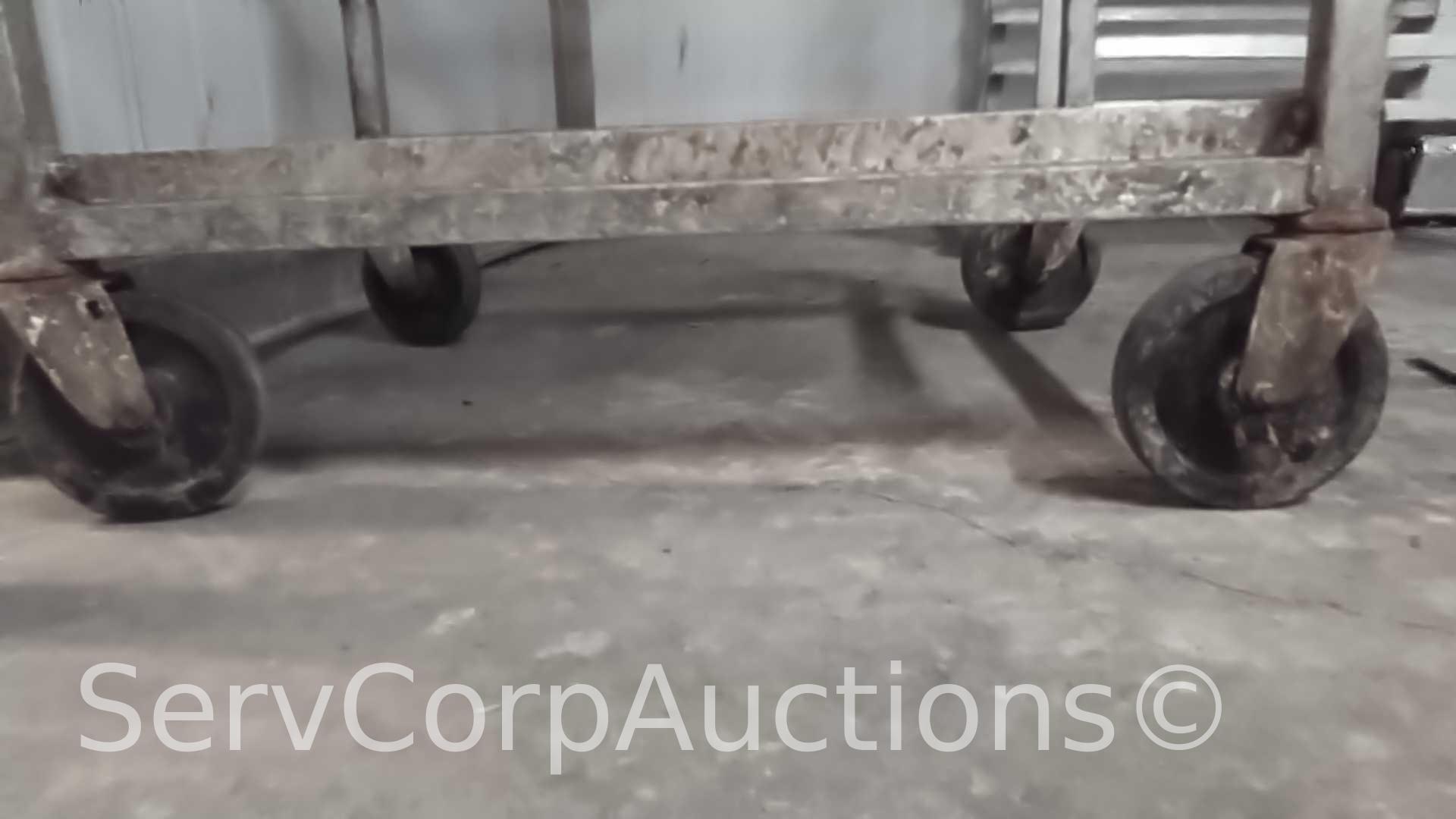 Lot of 2 Various End Load Pan Transport Racks