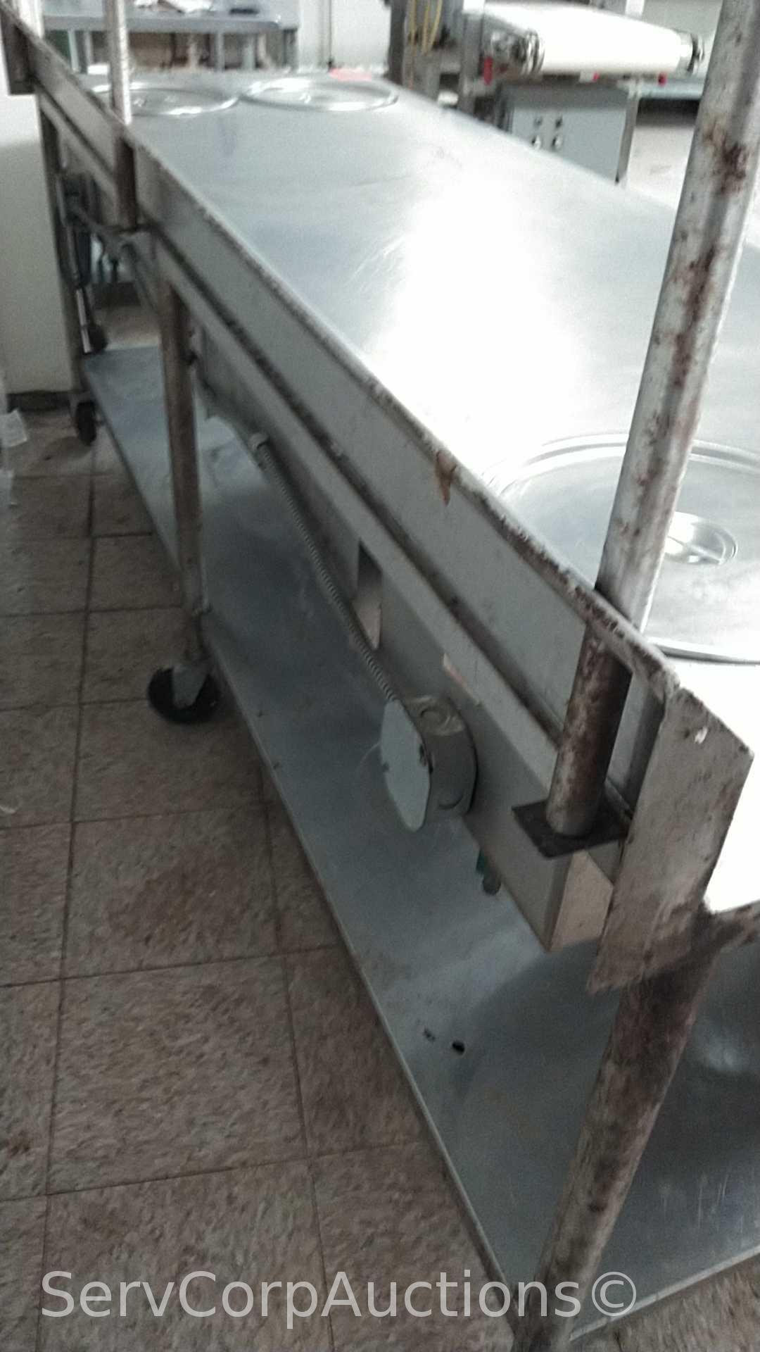 8' Bakers Aid 2-Well Prep Cook Table
