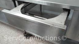 8' Bakers Aid 2-Well Prep Cook Table