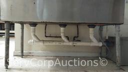 4' Stainless 3-Compartment Sink