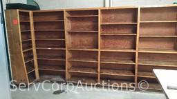 Wooden 14' Shelving Unit