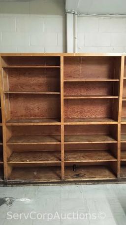 Wooden 14' Shelving Unit