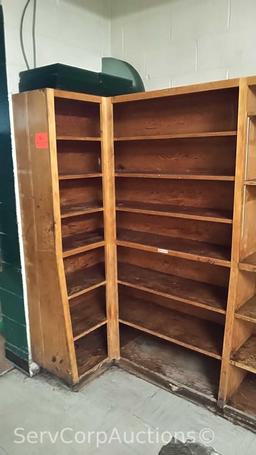 Wooden 14' Shelving Unit