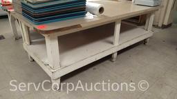 Formica Top 8' x 4' Wooden Bakery Table