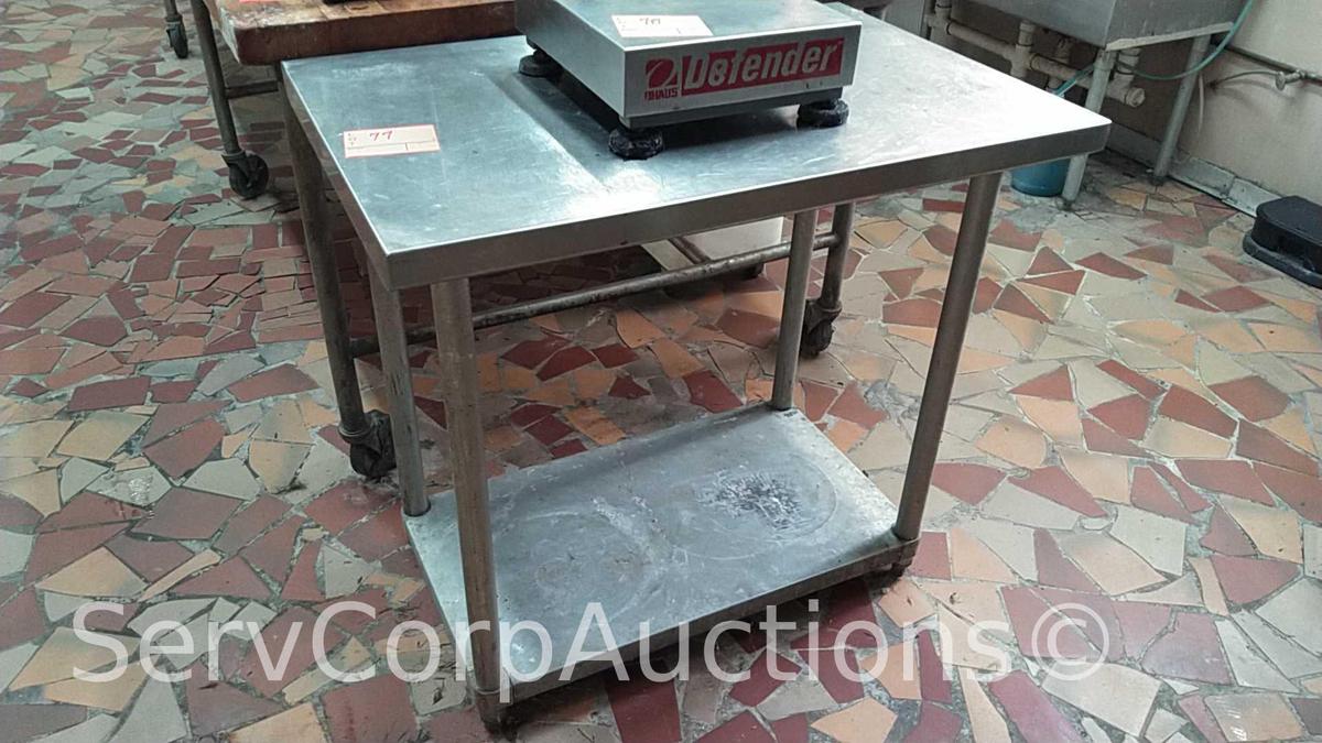 Stainless Top 3' x 2' Table