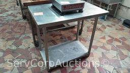 Stainless Top 3' x 2' Table