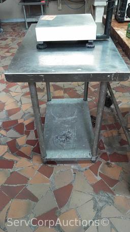 Stainless Top 3' x 2' Table