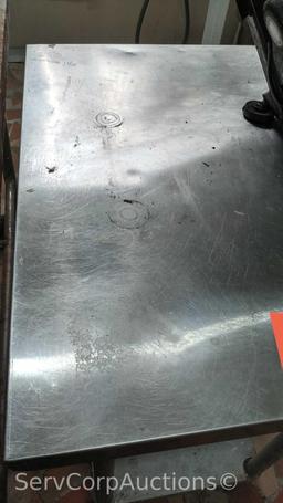 Stainless Top 3' x 2' Table