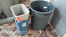 Lot of Various Trash Cans