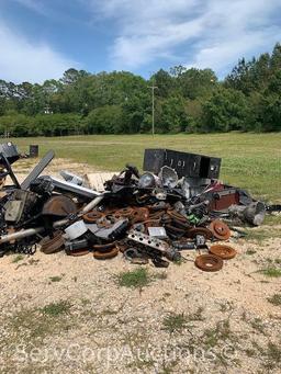 OFFSITE: Pile of Various Scrap of File Cabinet, Motor Parts, Rotors (Seller: St. Tammany Parish