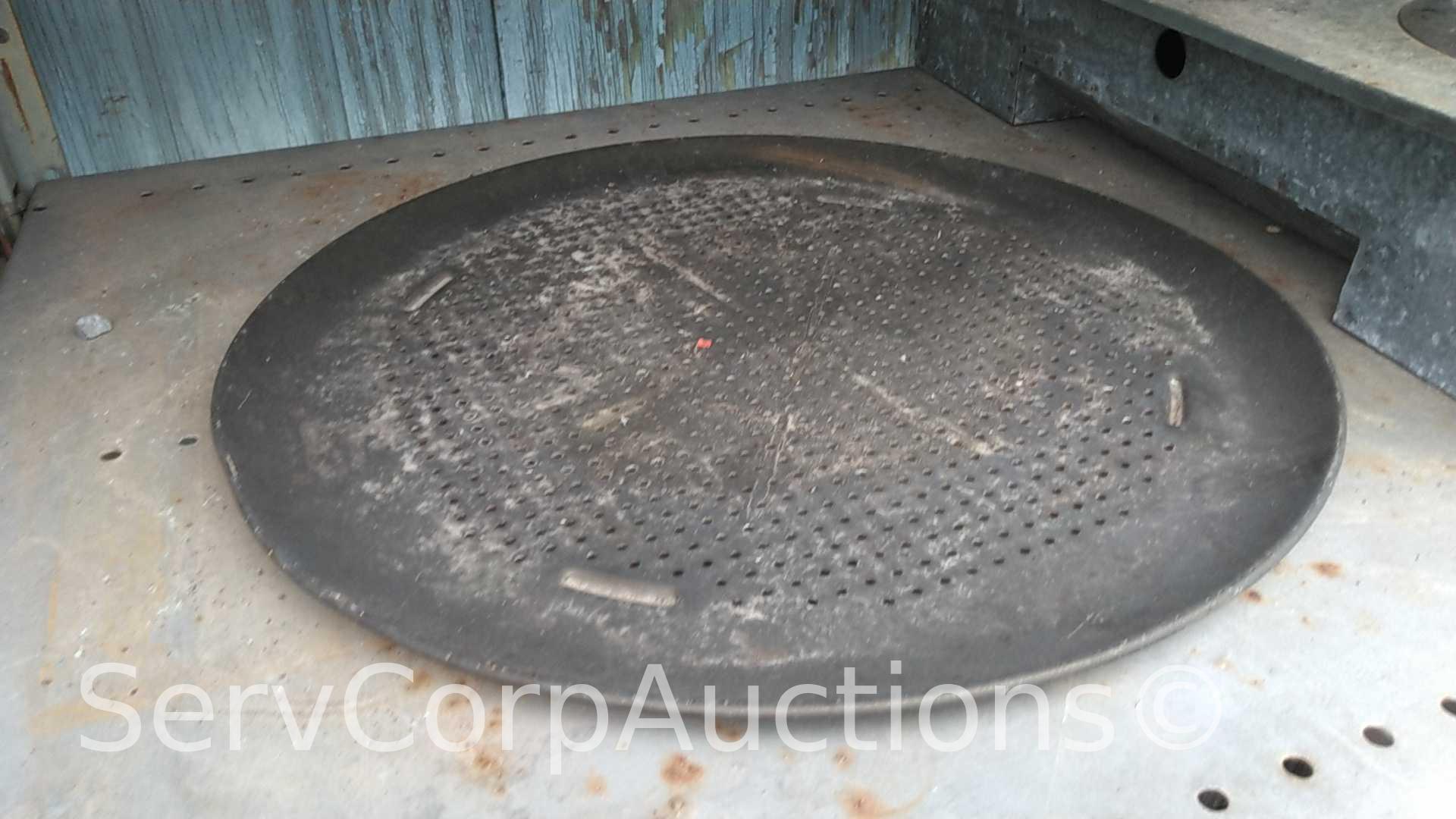 Lot on Shelf of Small Electric Burner, Basket, Drain Tray