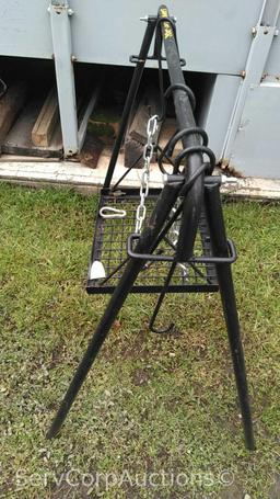 Small Black Planter Swing