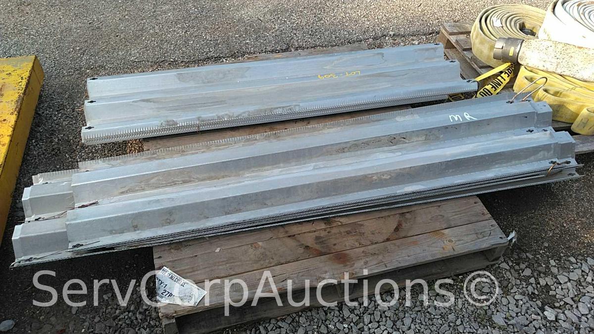 Lot on Pallet of 14" X 62" Corrugated Metal Sheets
