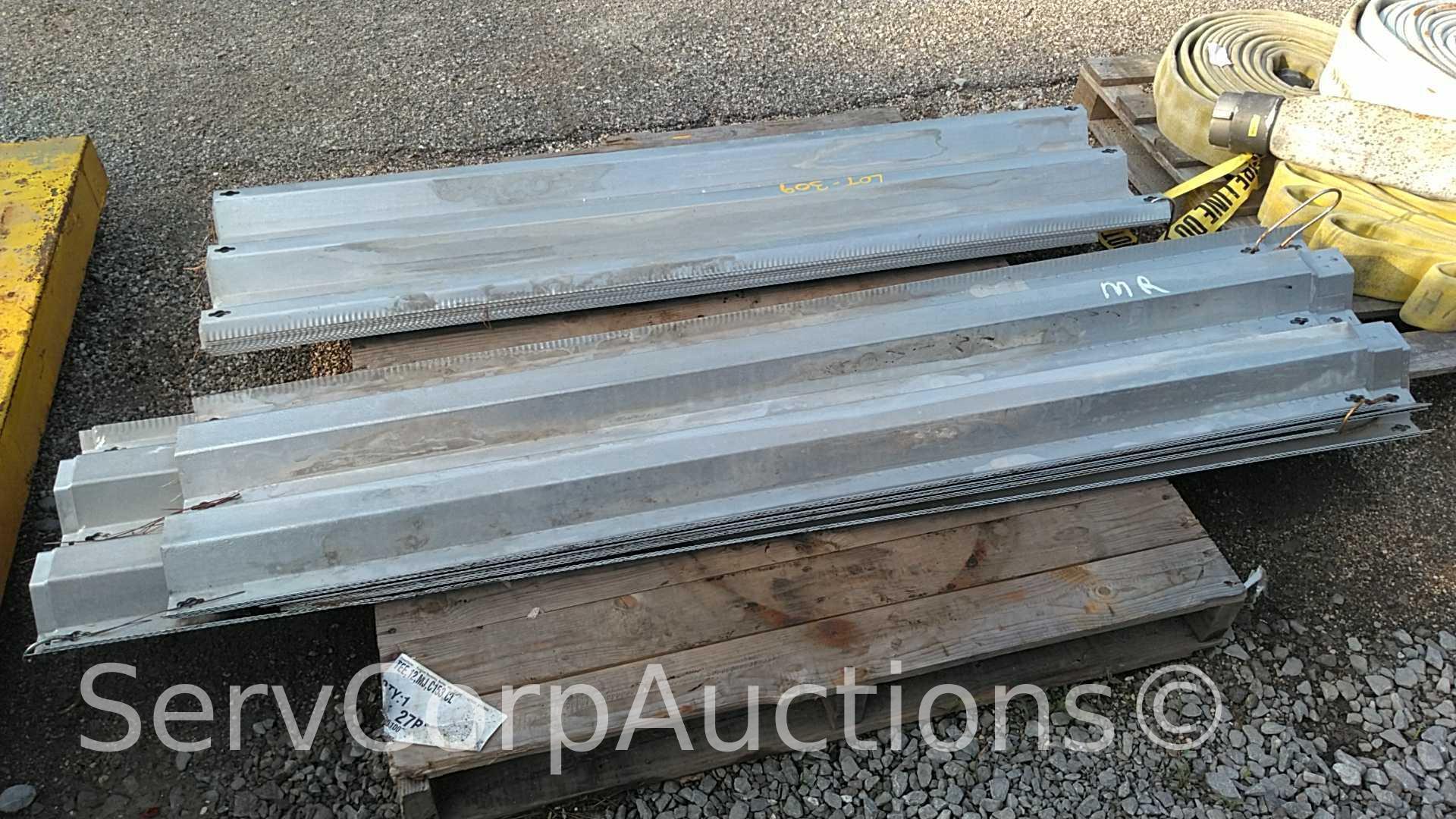 Lot on Pallet of 14" X 62" Corrugated Metal Sheets