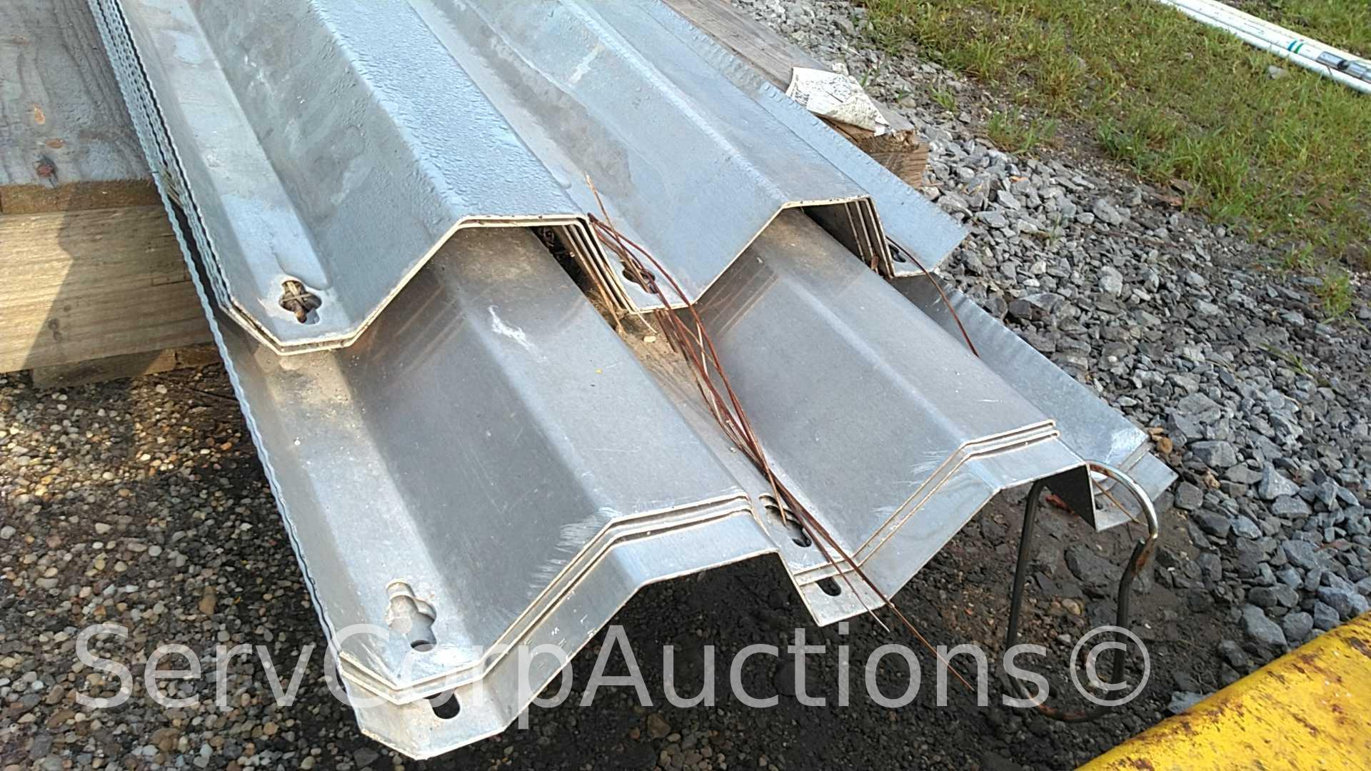 Lot on Pallet of 14" X 62" Corrugated Metal Sheets