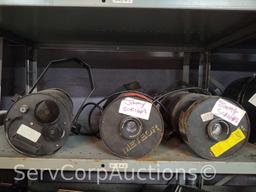 Lot on Shelf of 3 Meteor Probeam 150 Scan Lights