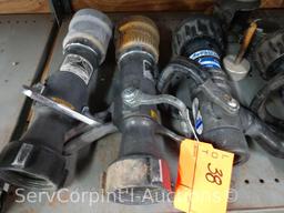 Lot on Shelf of Various High Pressure Hose Nozzles
