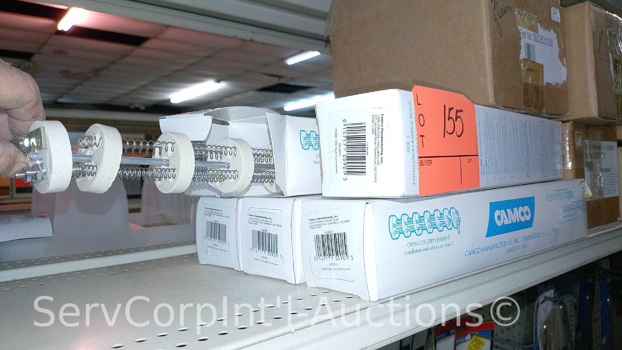 Lot Of Open Coil Dry Elements, Pilot Assembly Kits, Hot Water Heater Timer Switches, Galvanized