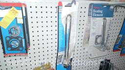 Lot Of Open Coil Dry Elements, Pilot Assembly Kits, Hot Water Heater Timer Switches, Galvanized
