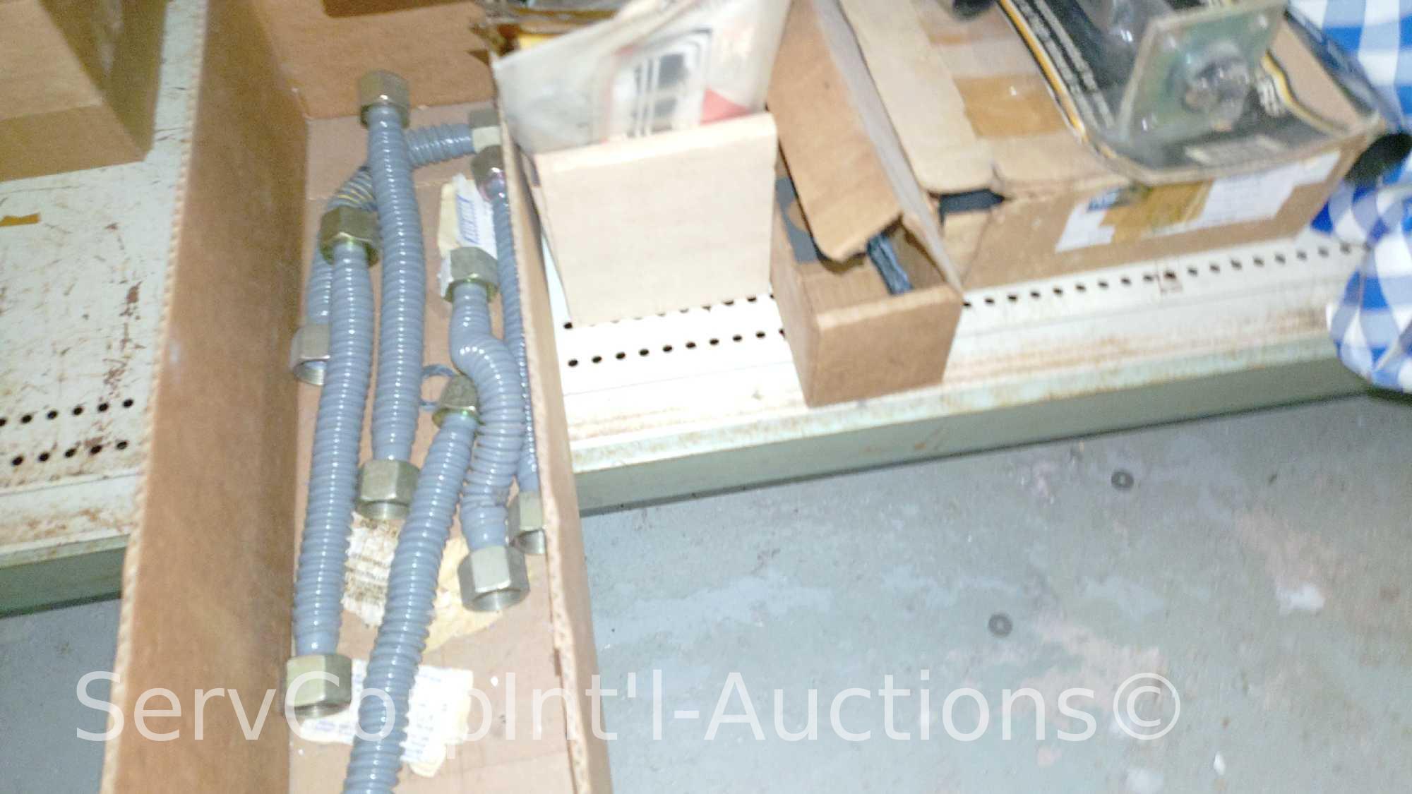 Lot Of Open Coil Dry Elements, Pilot Assembly Kits, Hot Water Heater Timer Switches, Galvanized