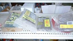 Lot Of Flush Cutting Blade Adapters, Hacksaw Blades, Scraper Blades, Glazier Points, Glass Pliers,