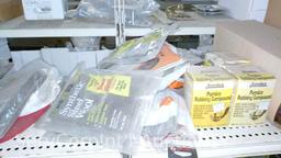 Lot Of Flush Cutting Blade Adapters, Hacksaw Blades, Scraper Blades, Glazier Points, Glass Pliers,