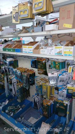 Lot Of Surface Bolts, Universal Knob Latches, Ring Latches, Pinch Butt Locker, Kick Down Doorstops,
