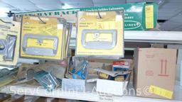 Lot Of Surface Bolts, Universal Knob Latches, Ring Latches, Pinch Butt Locker, Kick Down Doorstops,