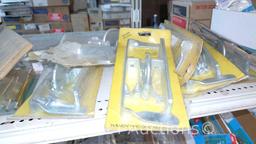 Lot Of Surface Bolts, Universal Knob Latches, Ring Latches, Pinch Butt Locker, Kick Down Doorstops,