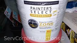 Lot of Drywall Primer, Latex Rubber Mix, Sheetrock First Coat, Exterior Latex Marking Paint