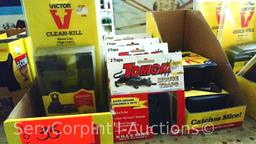 Lot Of Various Victor Mouse Traps, Victor Mouse Bait, Flea Killer for Carpet, Off Mosquito Bait, Off