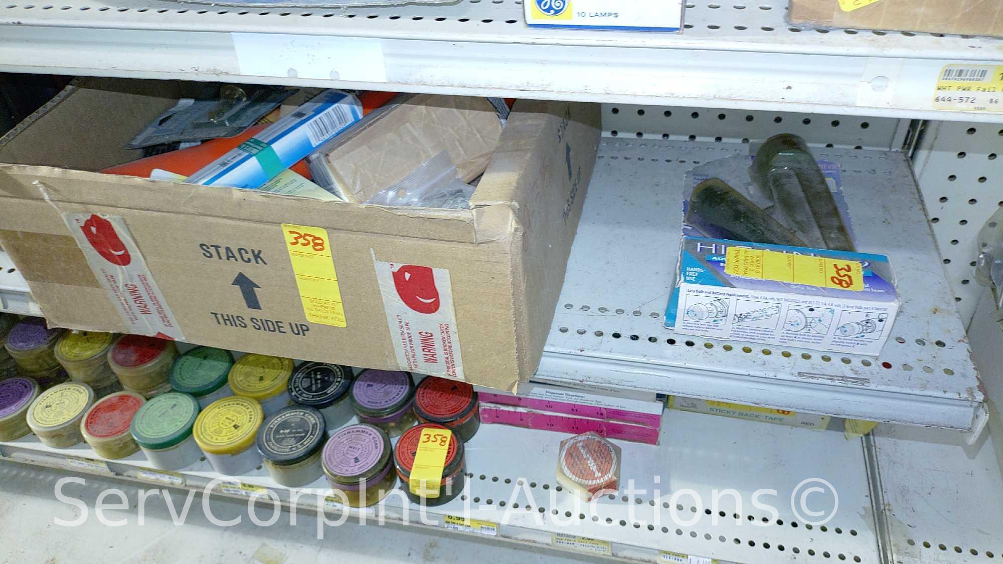 Lot Of Various Flashlights, Headlamps, Replacement Bulbs, Lantern, Electronic Signal Lights,