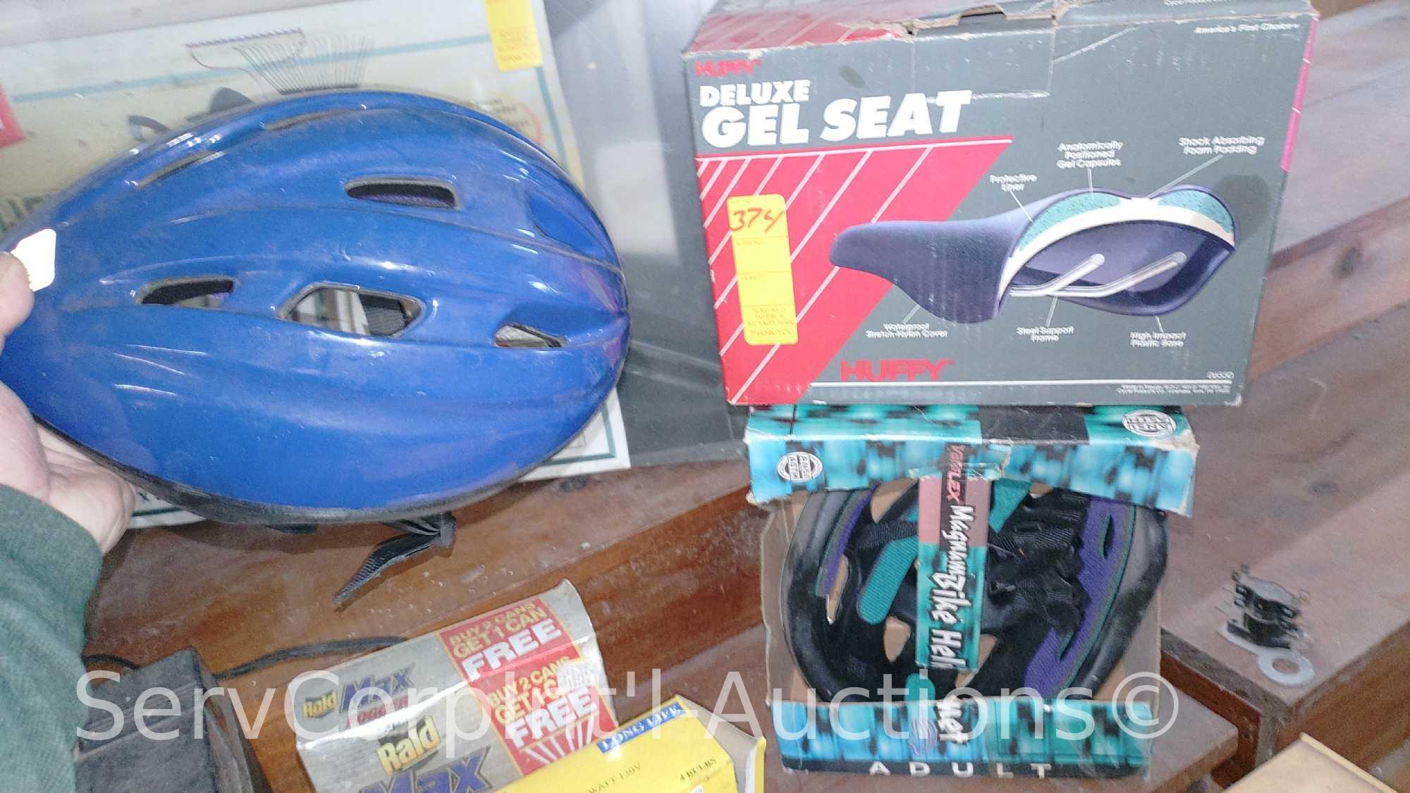 Lot Of Window Unit Filters, Belt Buckle, Tool Tower, Musical Water Glow Decor, Batteries, Sound Sign