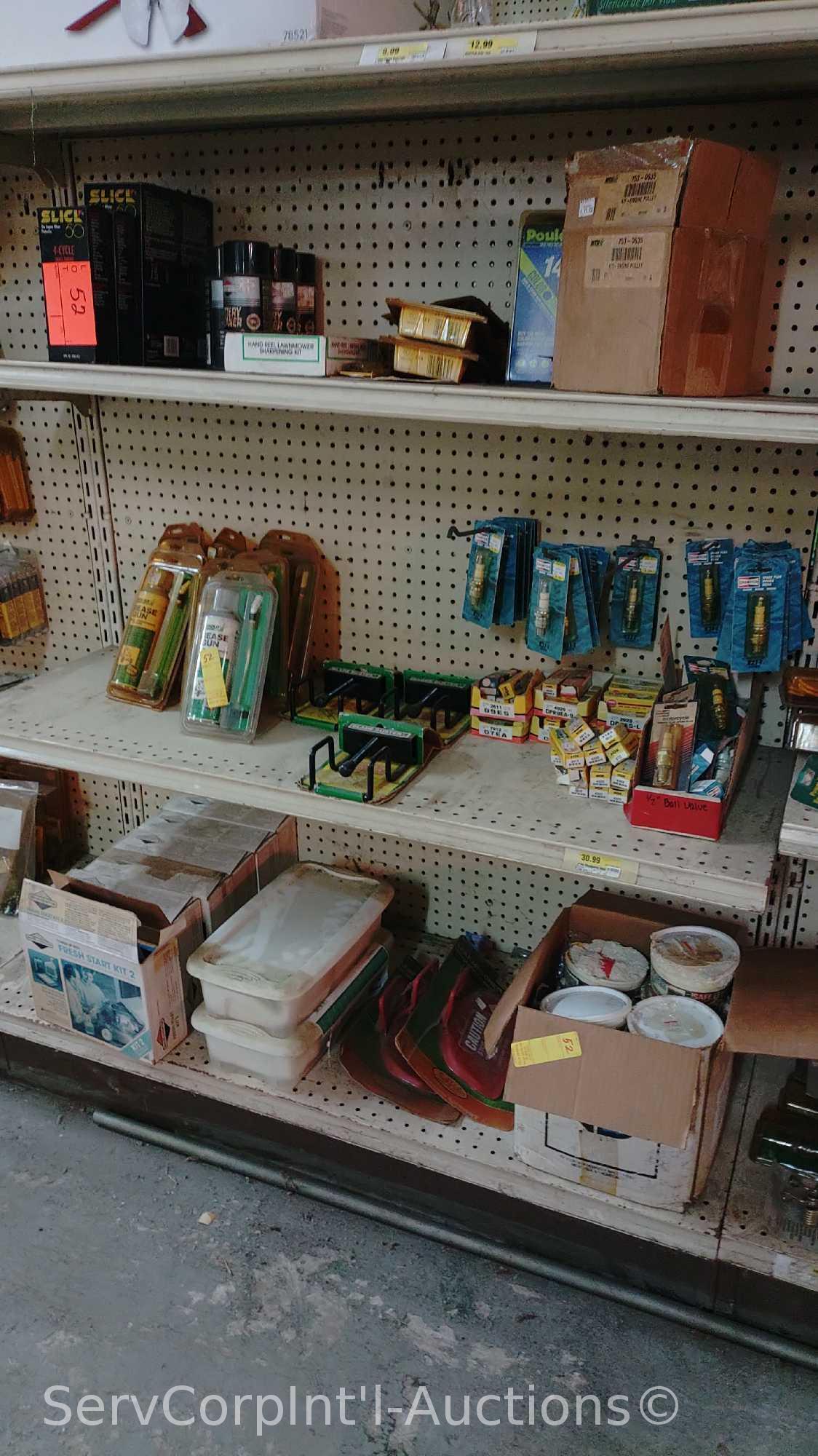 Lot Of Non-Stick Spray, Slick Battery Cleaner, Sharpening Kit, Arnold Grease Guns, Blade Clamps,