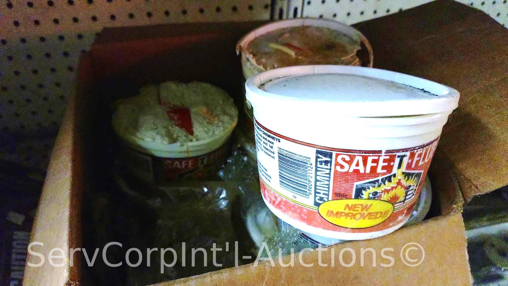 Lot Of Non-Stick Spray, Slick Battery Cleaner, Sharpening Kit, Arnold Grease Guns, Blade Clamps,