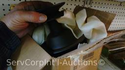 Lot Of Non-Stick Spray, Slick Battery Cleaner, Sharpening Kit, Arnold Grease Guns, Blade Clamps,