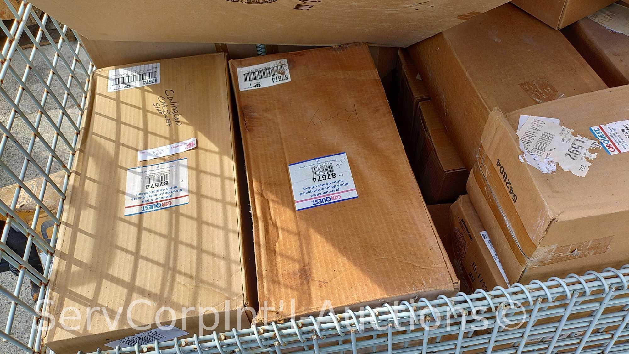 Lot of Various Automotive/Heavy Equipment Oil Filters & Air Filters - Metal Baskets Not Included