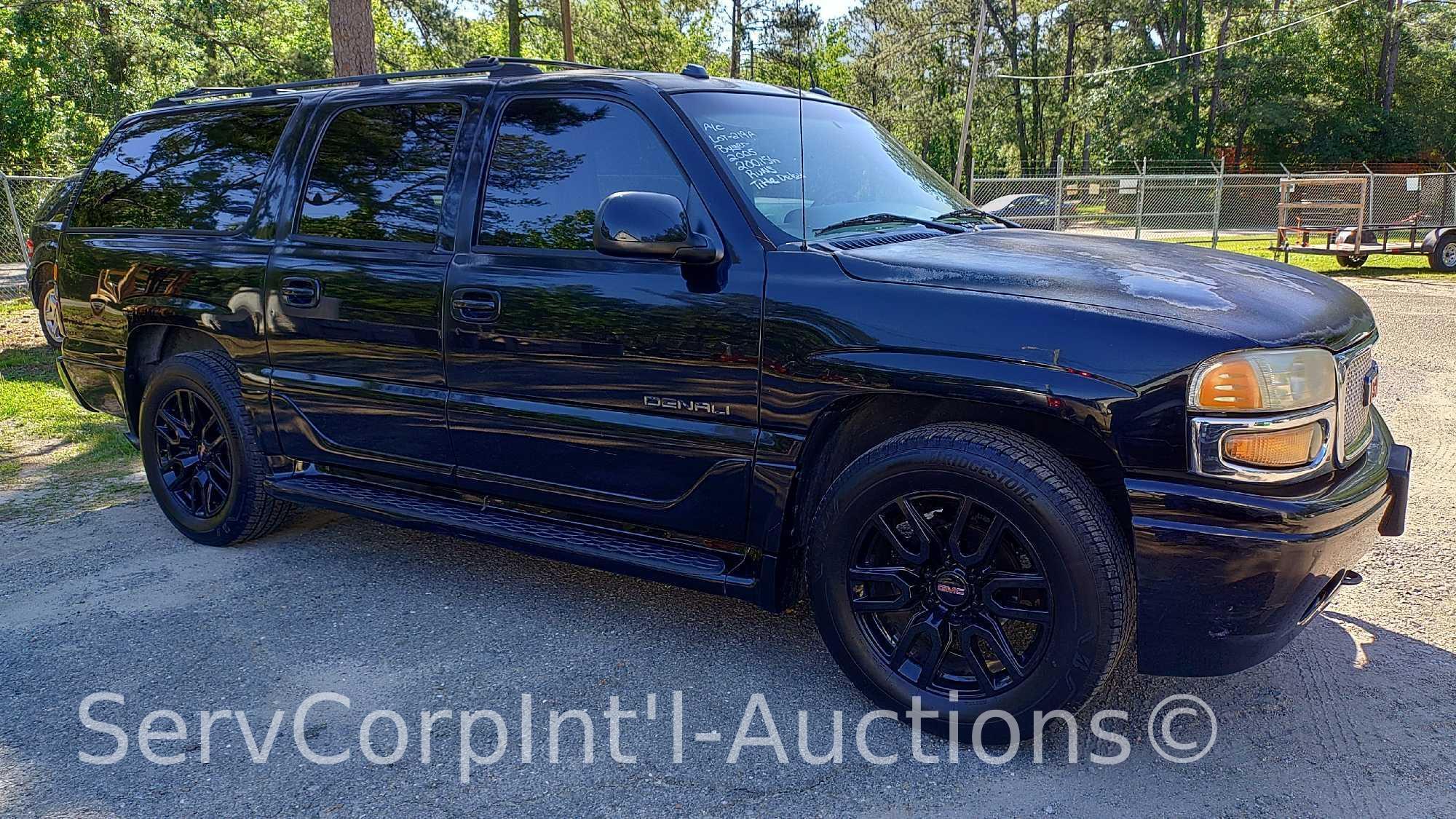 2005 GMC Yukon XL Denali Multipurpose Vehicle (MPV), VIN # 1GKFK66U05J193614