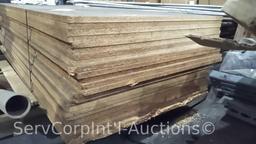Lot on 2 Pallets of Grey Metal Shelving Unit with Shelving Boards