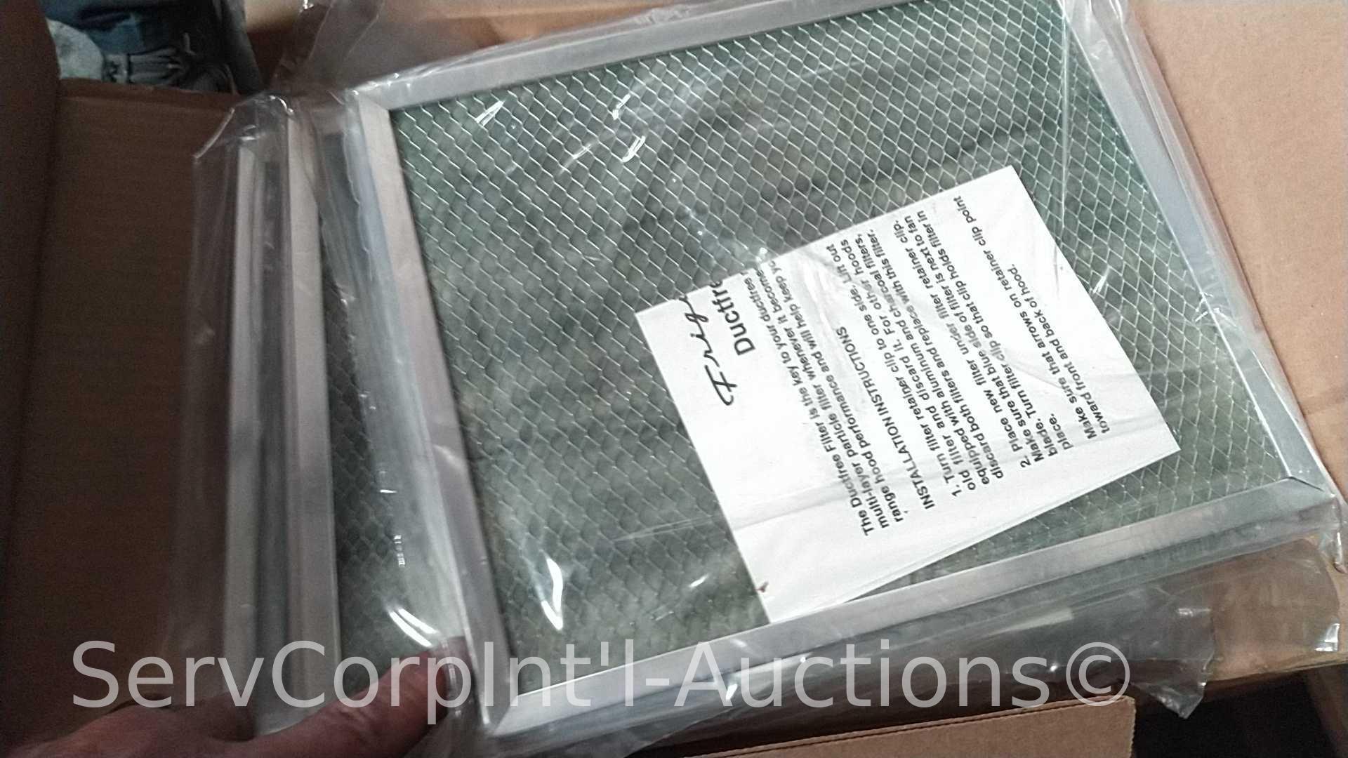 Lot on Pallet of 3 Frigidaire Microwave Oven Trim Kits, 7 Microtek Filters, 2 Broan Filters, 10